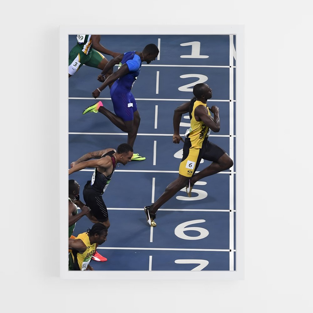 Poster 100m – affiche Athlétisme (vue 3)