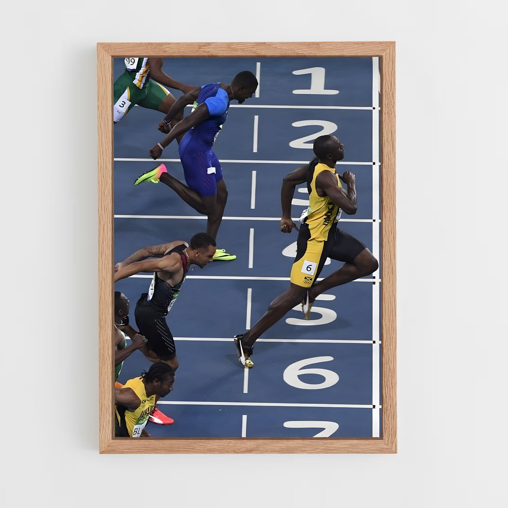 Poster 100m – affiche Athlétisme (vue 4)