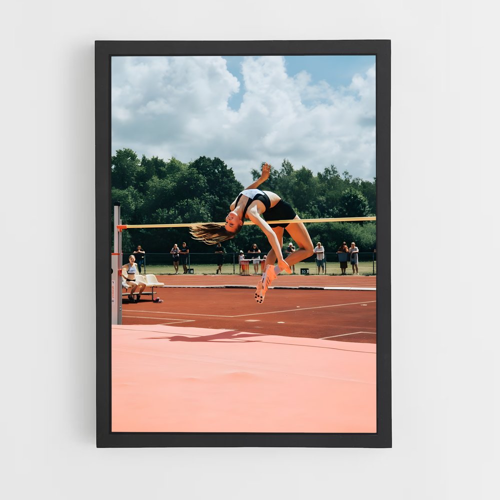 Poster Saut en hauteur – affiche Athlétisme (vue 2)