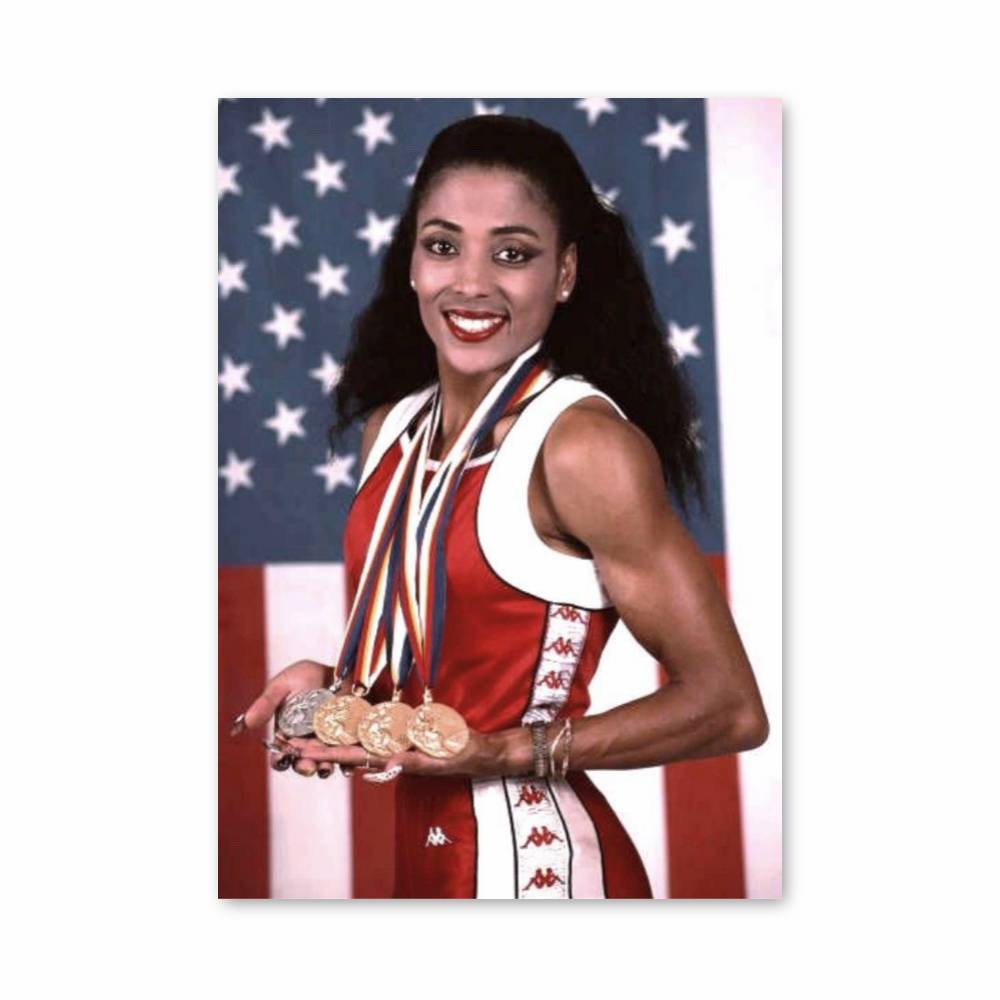 Poster Florence Griffith-Joyner – affiche Athlétisme