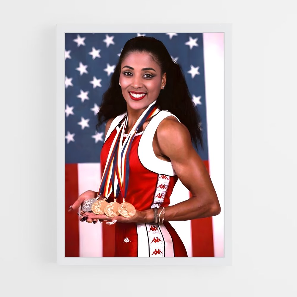 Poster Florence Griffith-Joyner – affiche Athlétisme (vue 3)