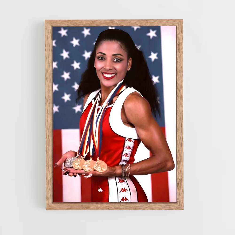 Poster Florence Griffith-Joyner – affiche Athlétisme (vue 4)