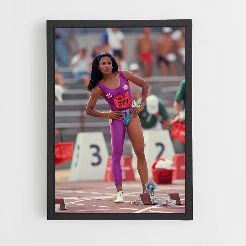Poster Vintage JO – affiche Athlétisme (vue 2)
