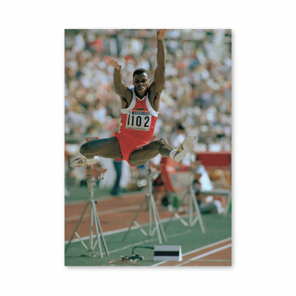 Poster Carl Lewis – affiche Athlétisme