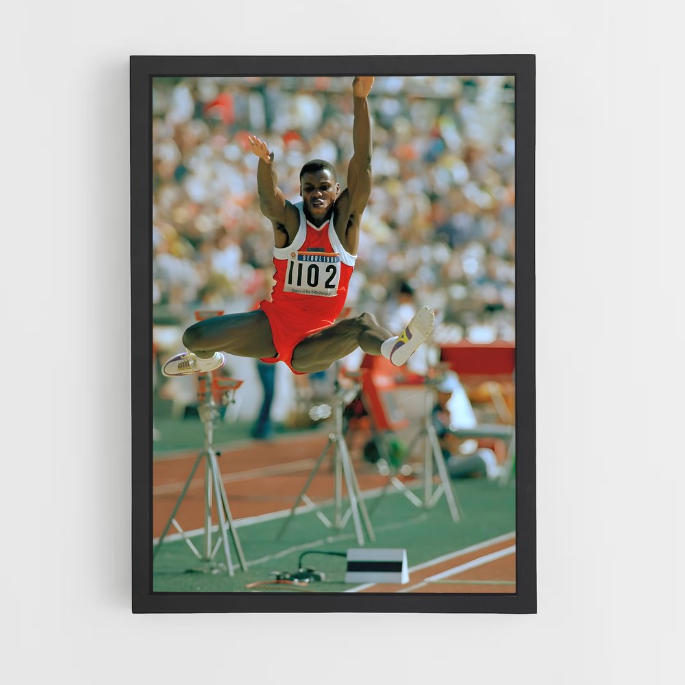 Poster Carl Lewis – affiche Athlétisme (vue 2)