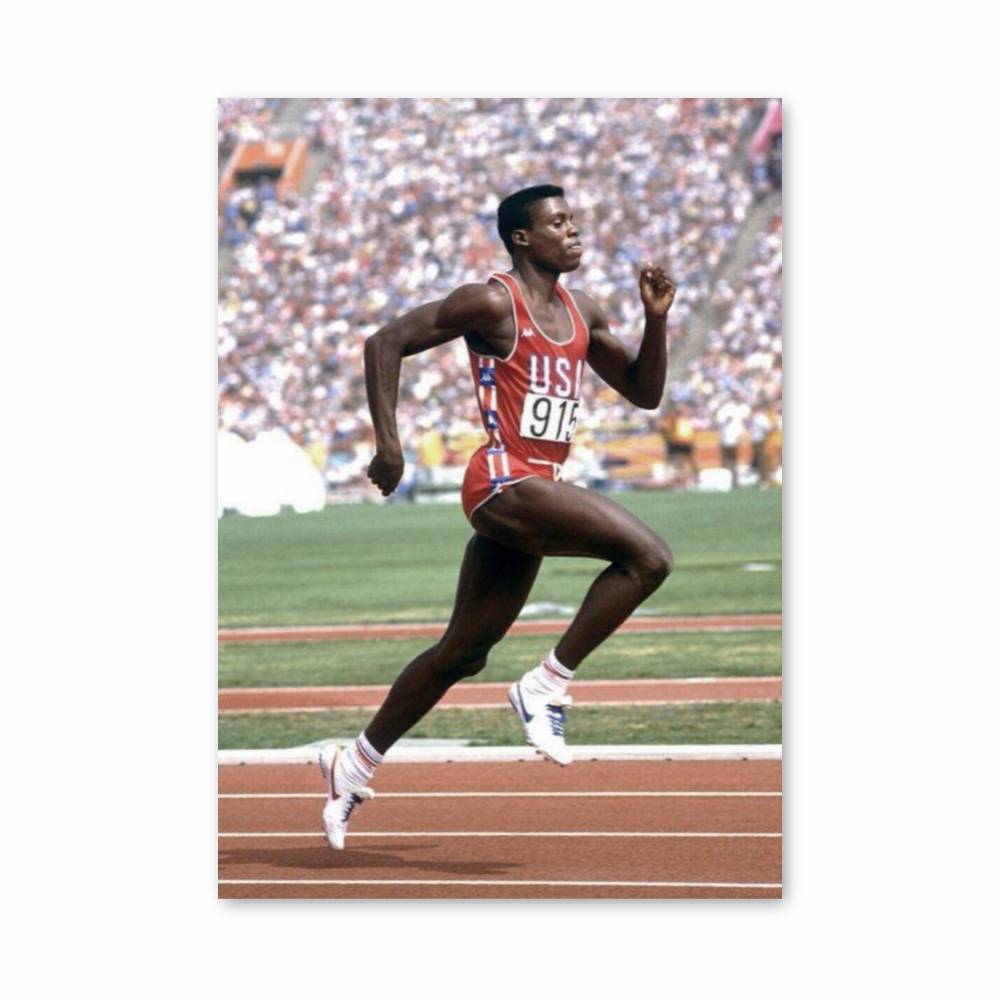 Poster Athletisme Carl Lewis – affiche Athlétisme