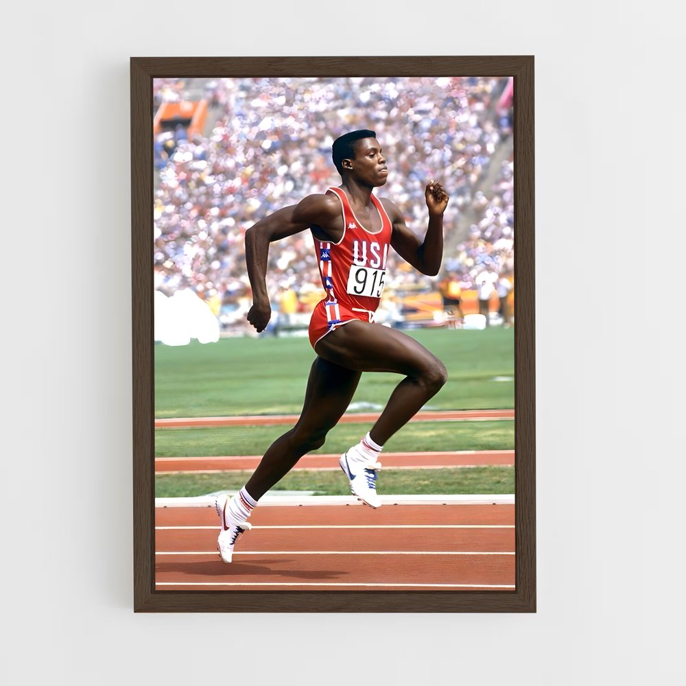 Poster Athletisme Carl Lewis – affiche Athlétisme (vue 5)