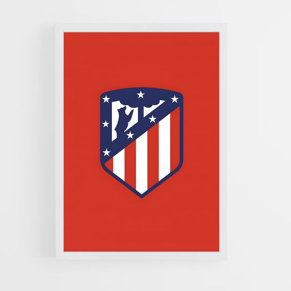 Poster Atletico Madrid Logo – affiche Football (vue 3)