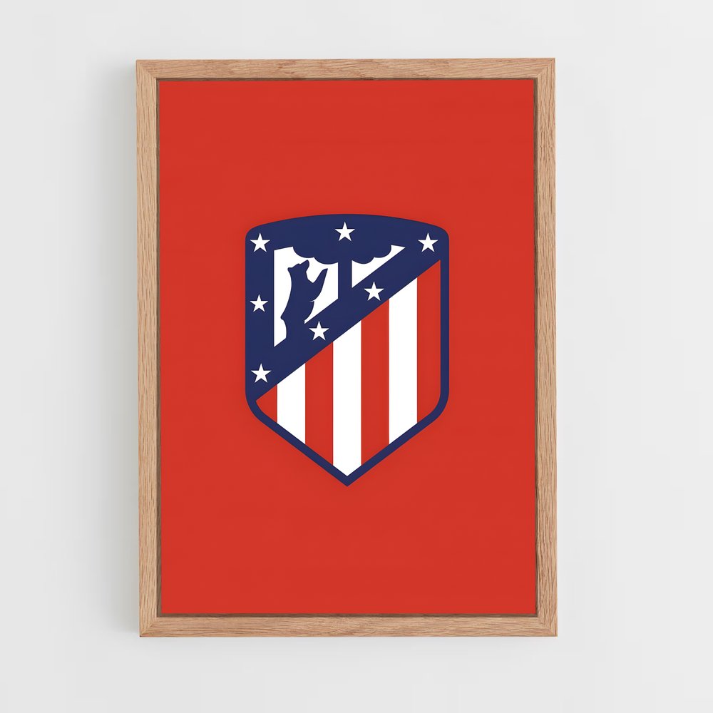 Poster Atletico Madrid Logo – affiche Football (vue 4)