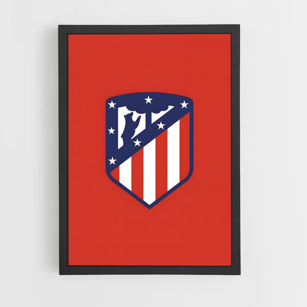 Poster Atletico Madrid Logo – affiche Football (vue 2)