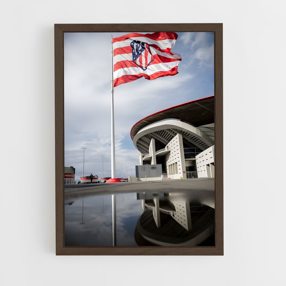 Poster Drapeau Atletico Madrid – affiche Football (vue 5)