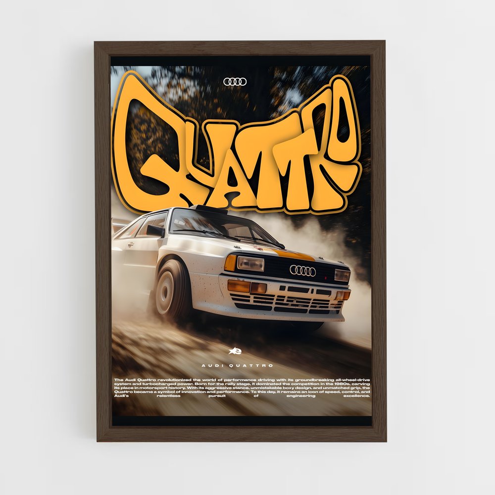 Poster Audi Quattro (vue 5)