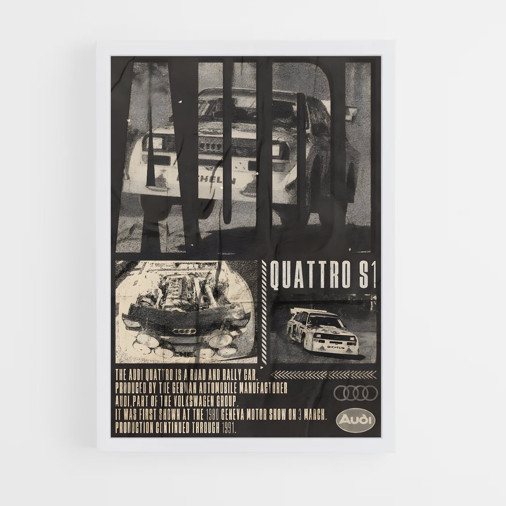 Poster Audi S1 (vue 3)