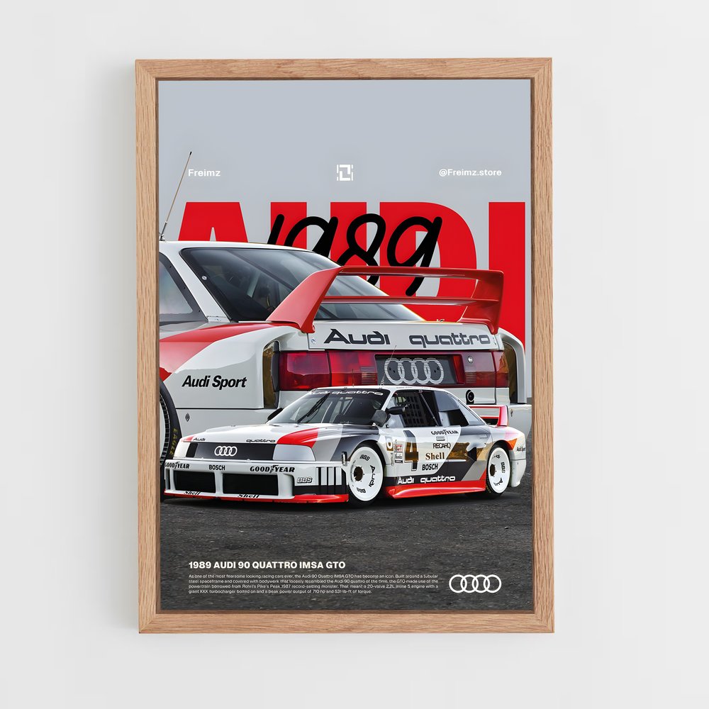Poster Audi 90 Quattro (vue 4)