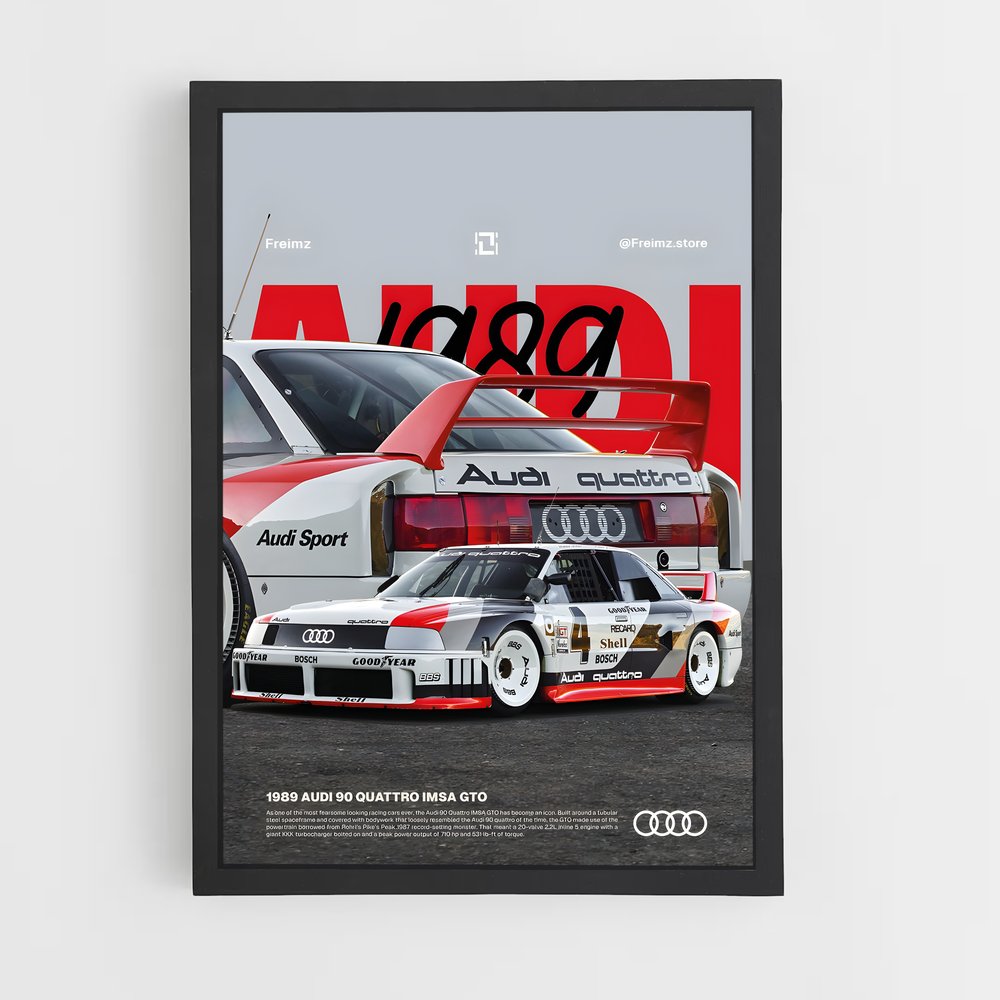 Poster Audi 90 Quattro (vue 2)