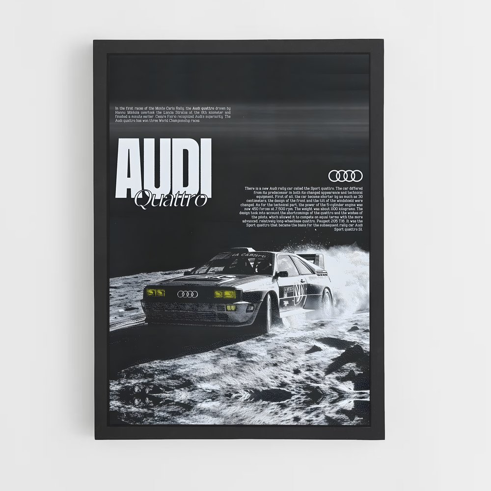 Poster Audi Lune (vue 2)