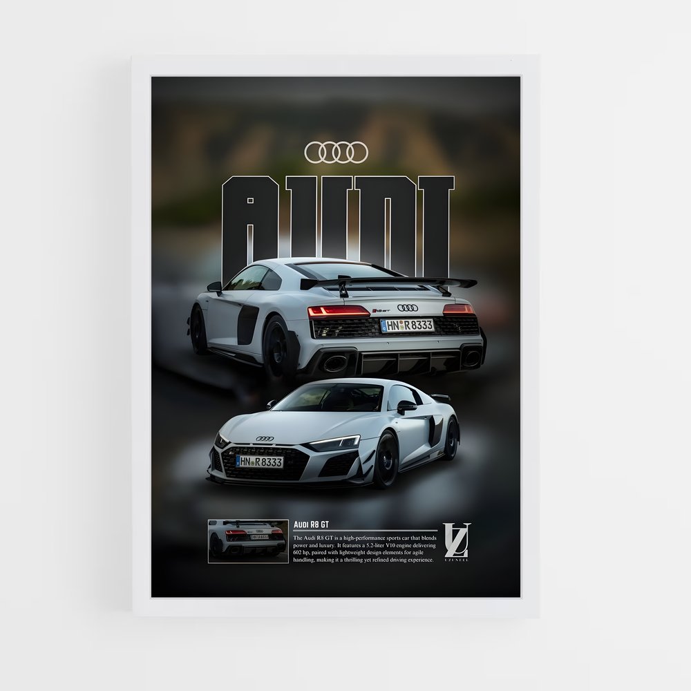 Poster Audi R8 GT (vue 3)