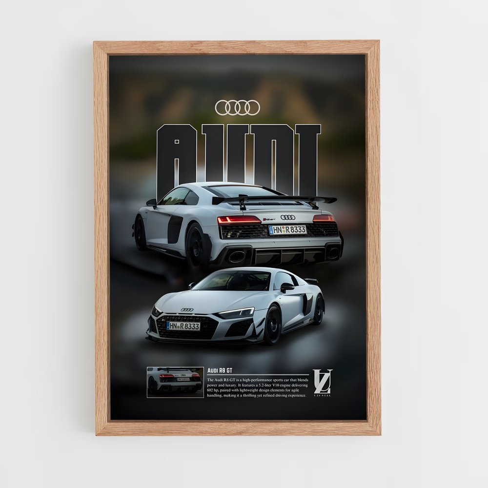 Poster Audi R8 GT (vue 4)