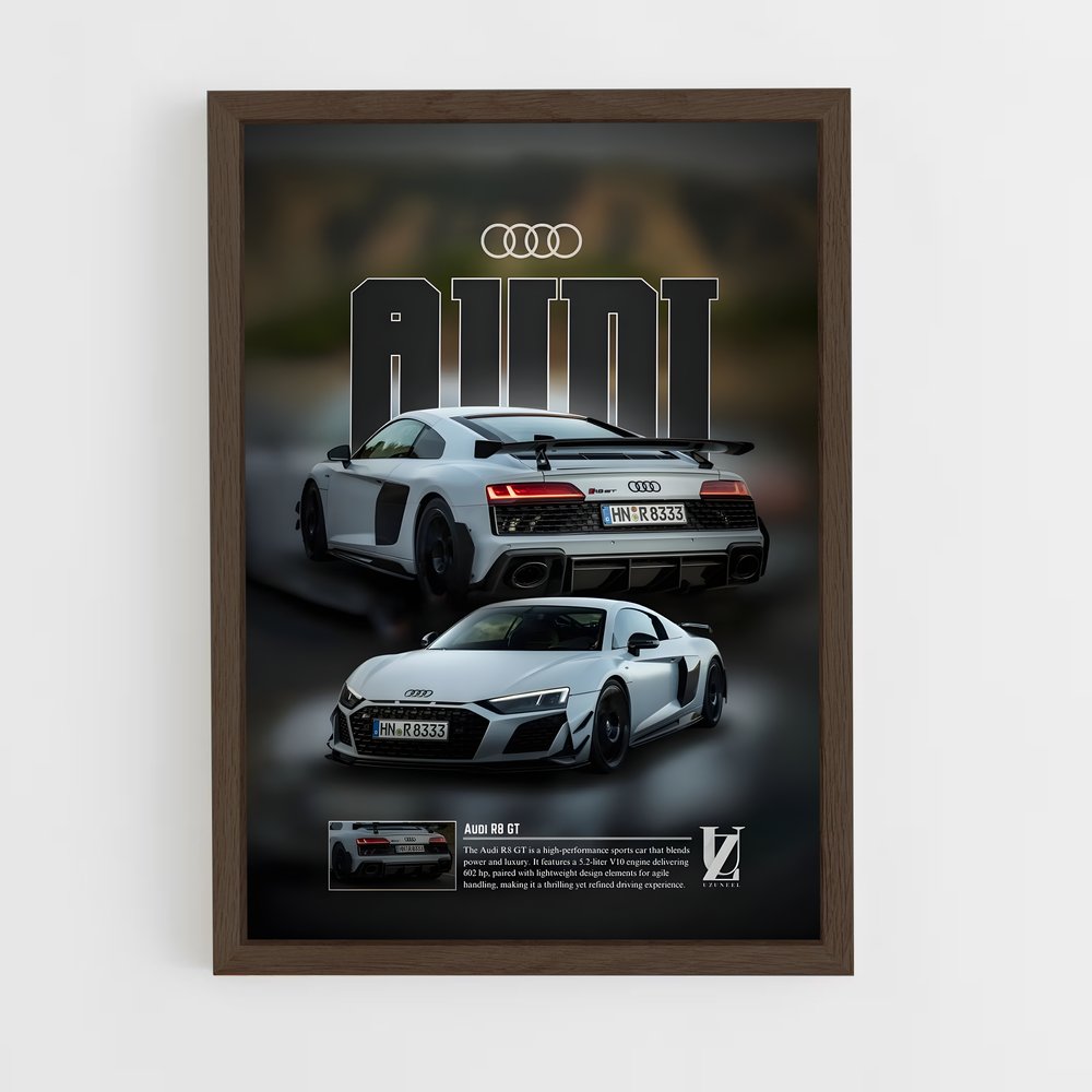 Poster Audi R8 GT (vue 5)