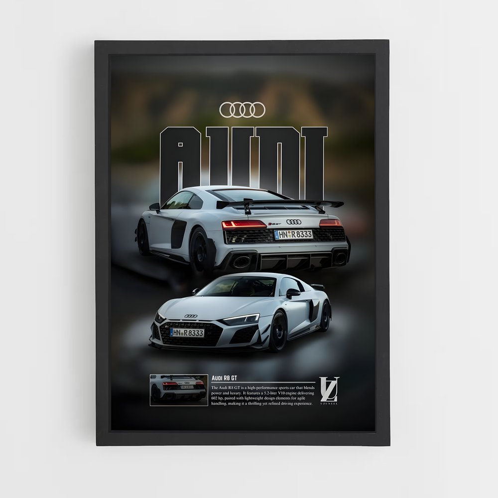 Poster Audi R8 GT (vue 2)
