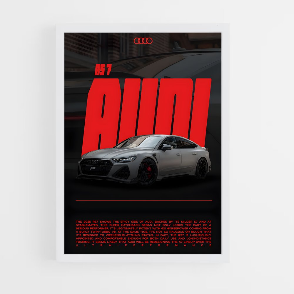 Poster Audi RS7 (vue 3)
