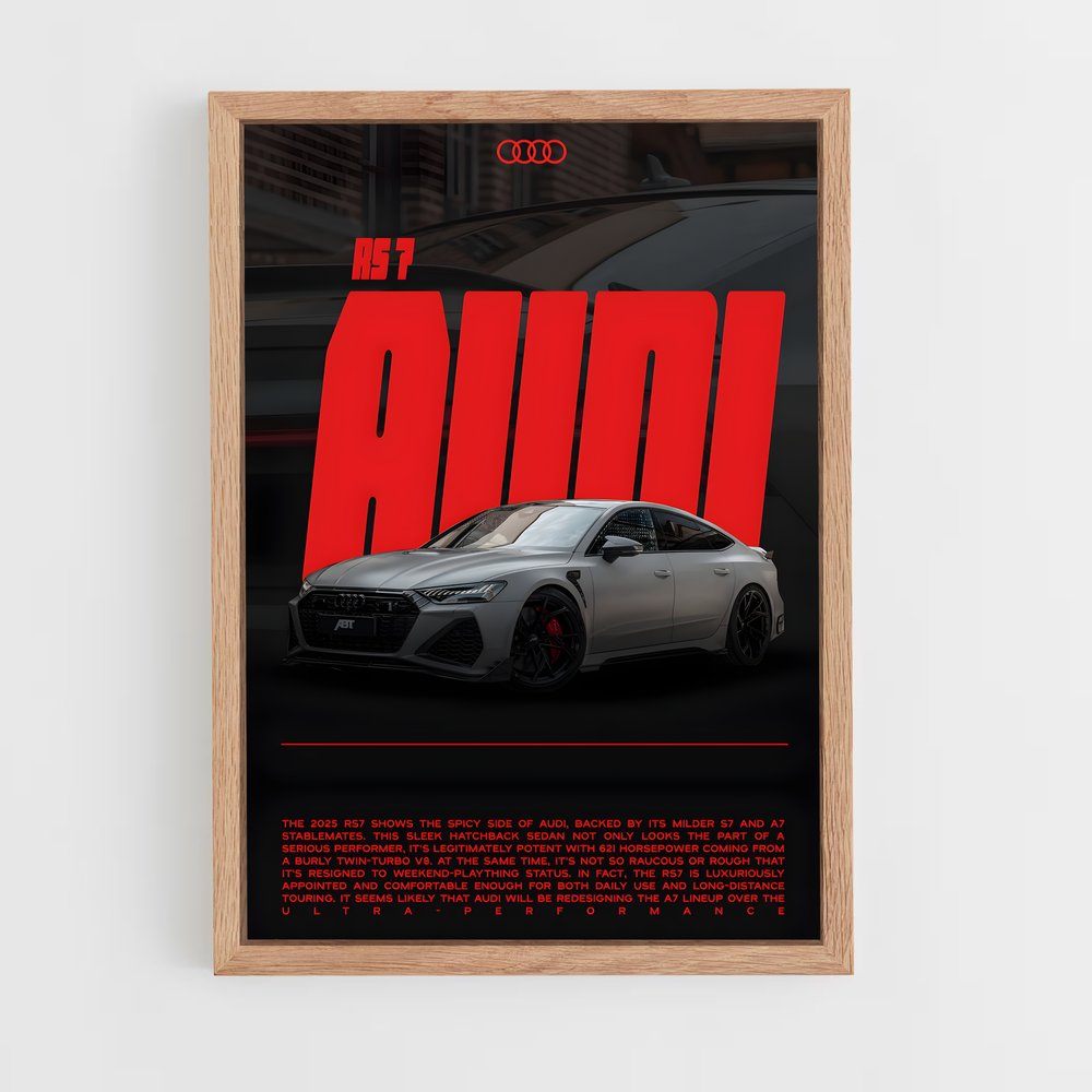 Poster Audi RS7 (vue 4)