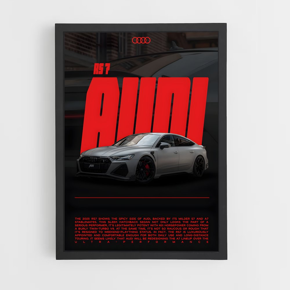 Poster Audi RS7 (vue 2)
