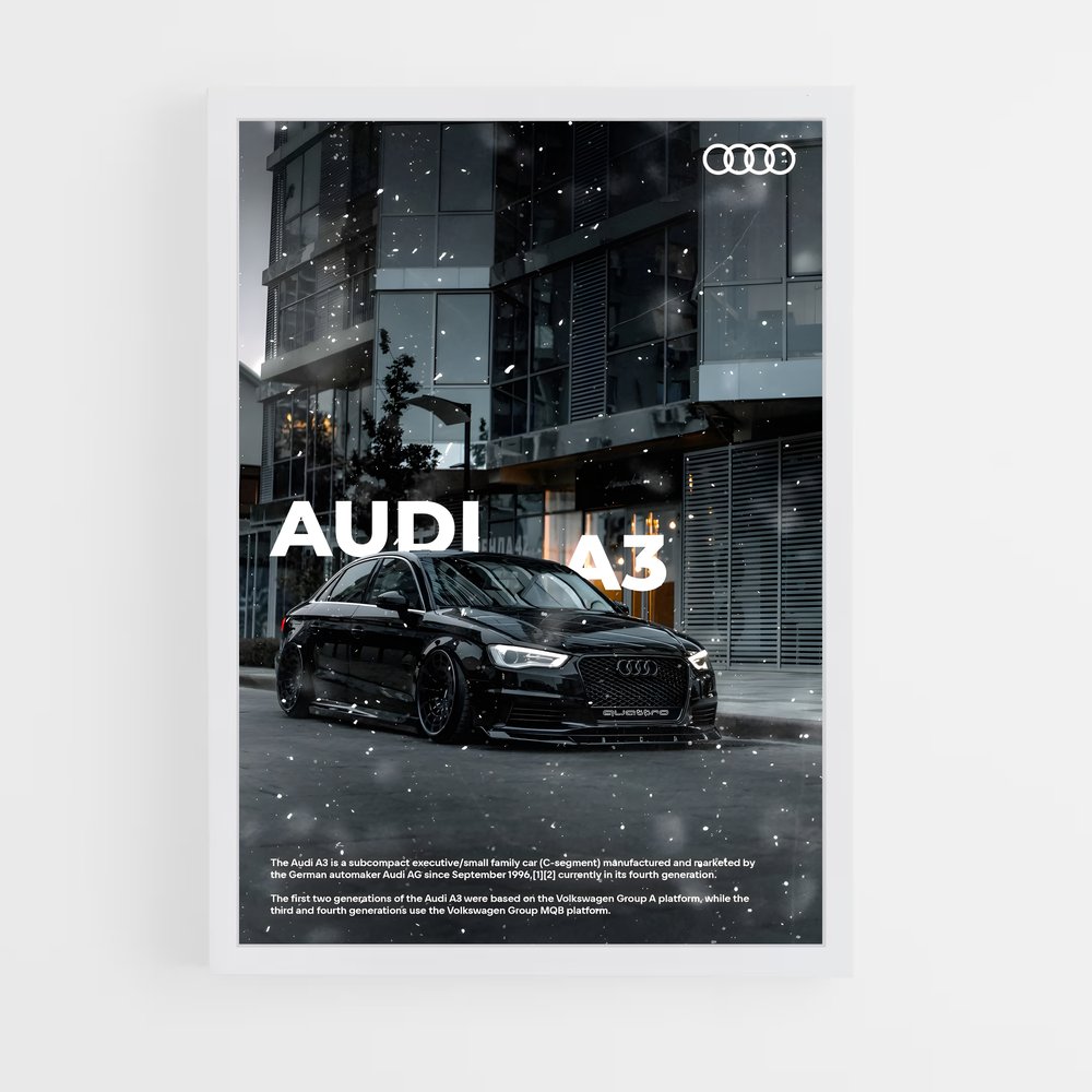 Poster Audi A3 (vue 3)