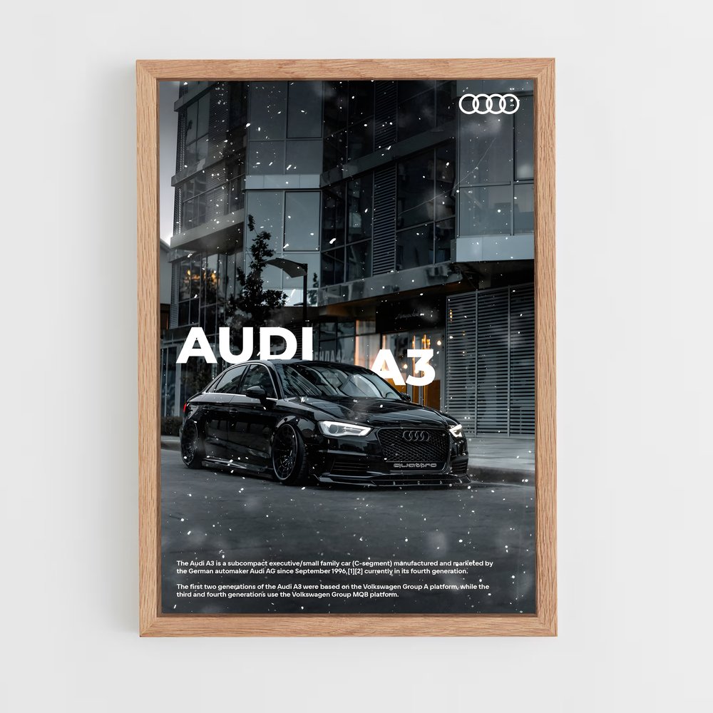 Poster Audi A3 (vue 4)