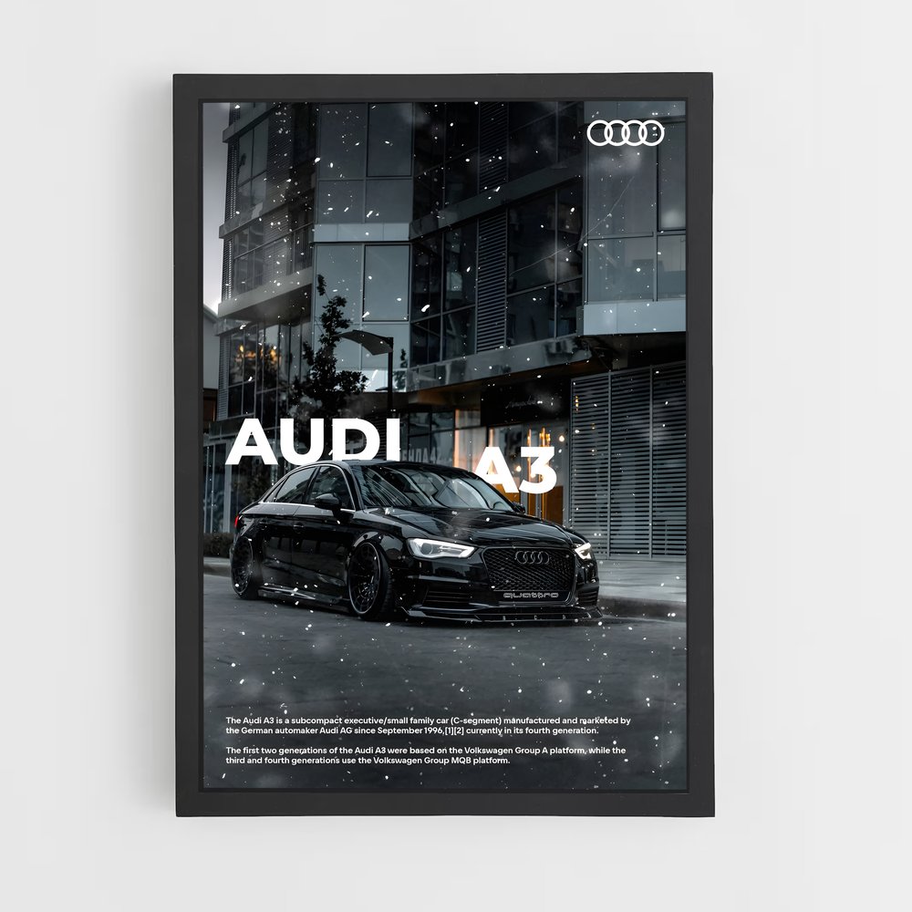 Poster Audi A3 (vue 2)