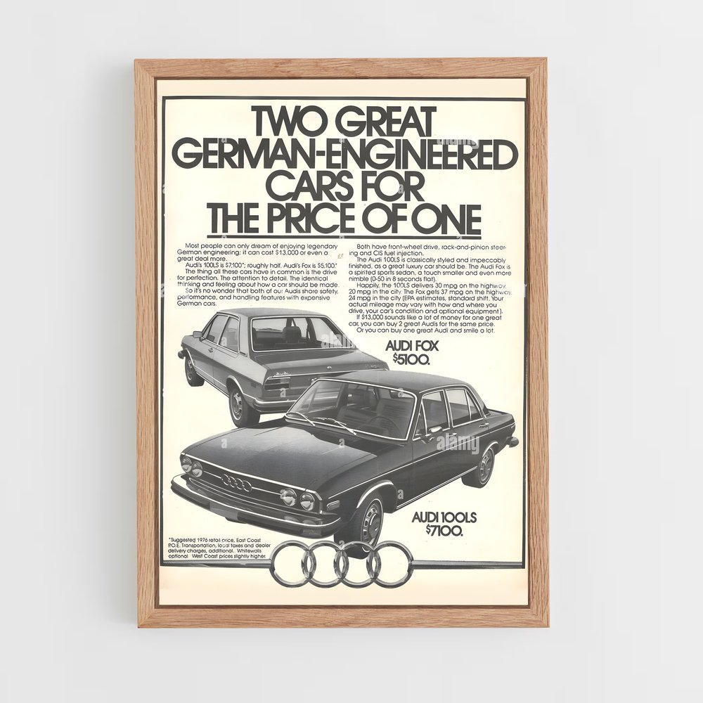 Poster The Price of One – affiche Audi (vue 4)