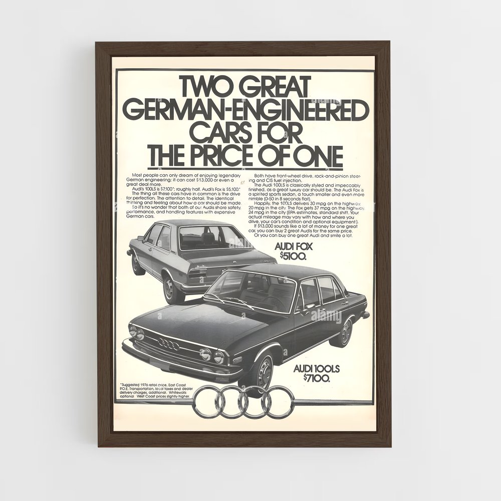 Poster The Price of One – affiche Audi (vue 5)