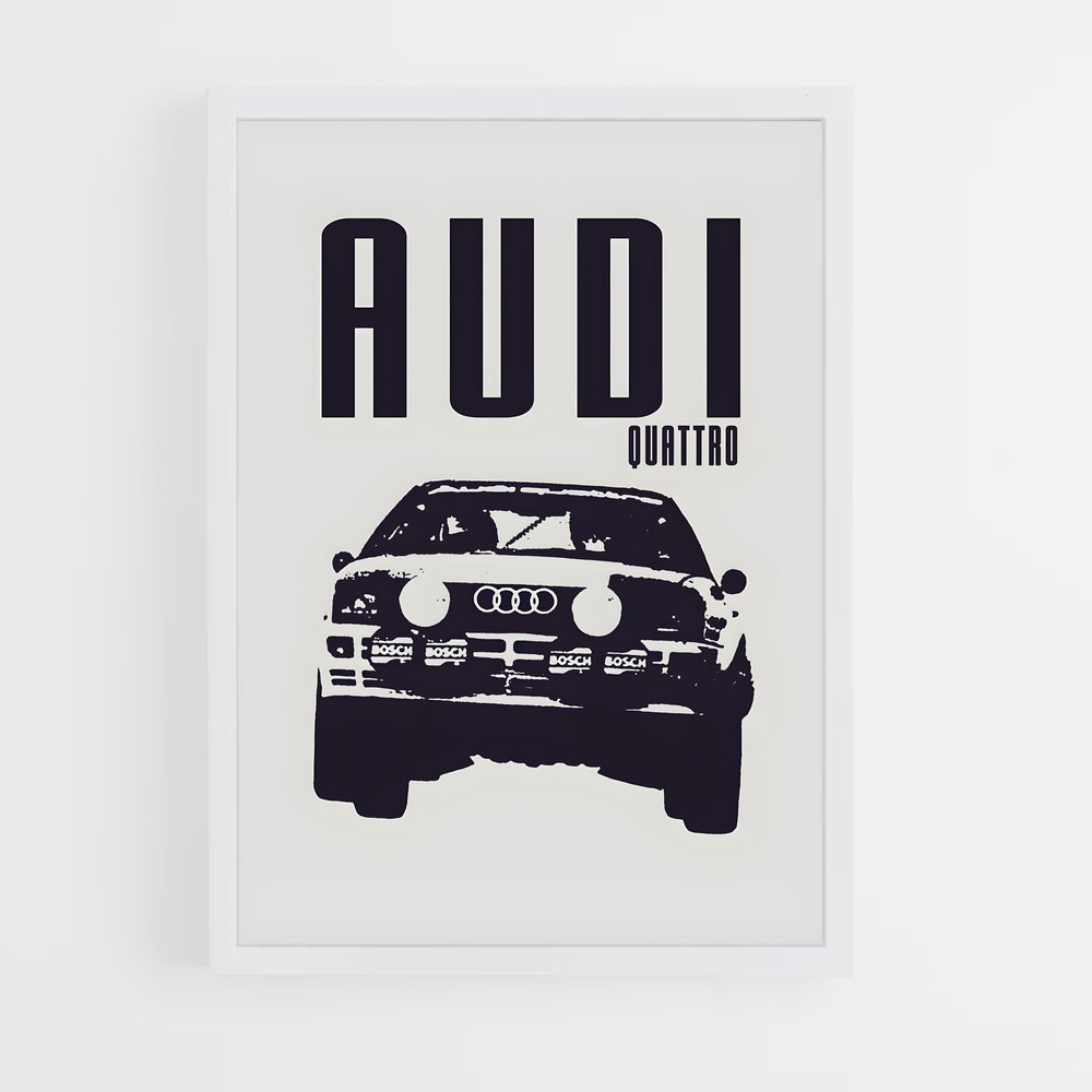 Poster Audi Noir et Blanc (vue 3)