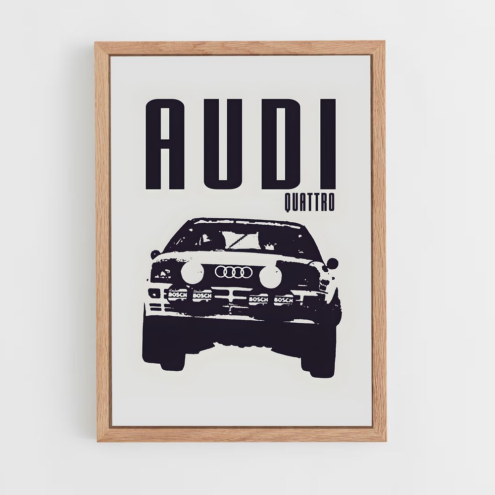 Poster Audi Noir et Blanc (vue 4)