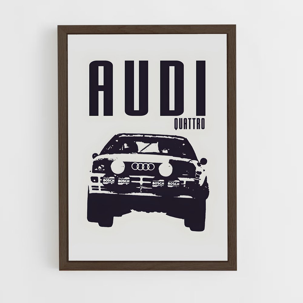 Poster Audi Noir et Blanc (vue 5)