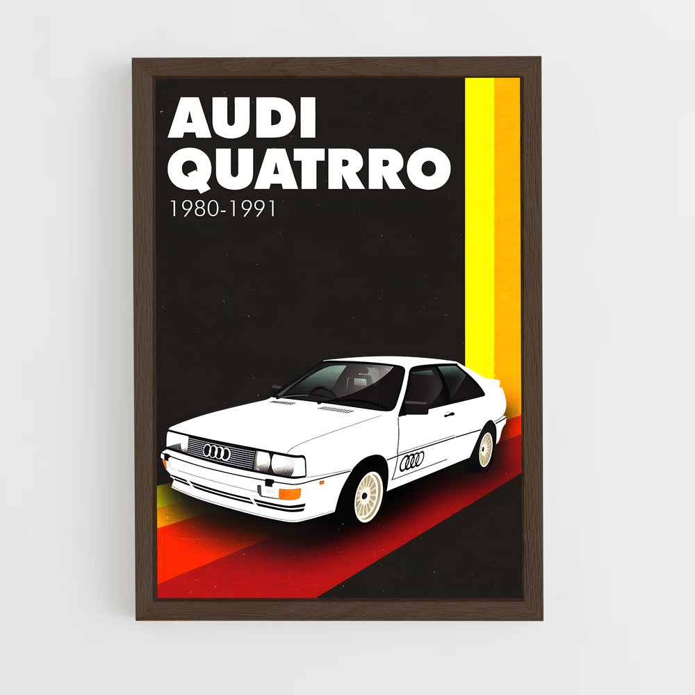 Poster Audi 1980 1991 (vue 5)