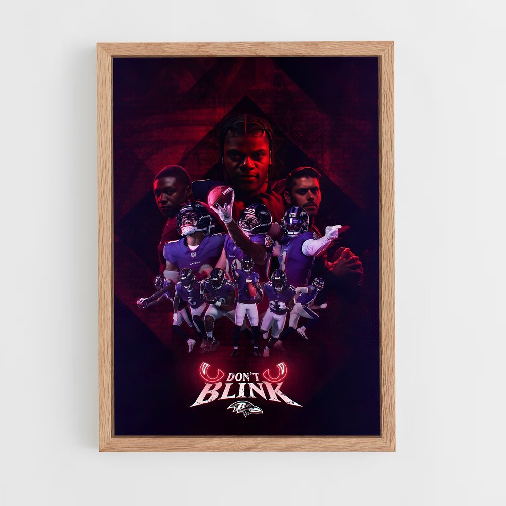 Poster Don't Blink – affiche Football US (vue 4)