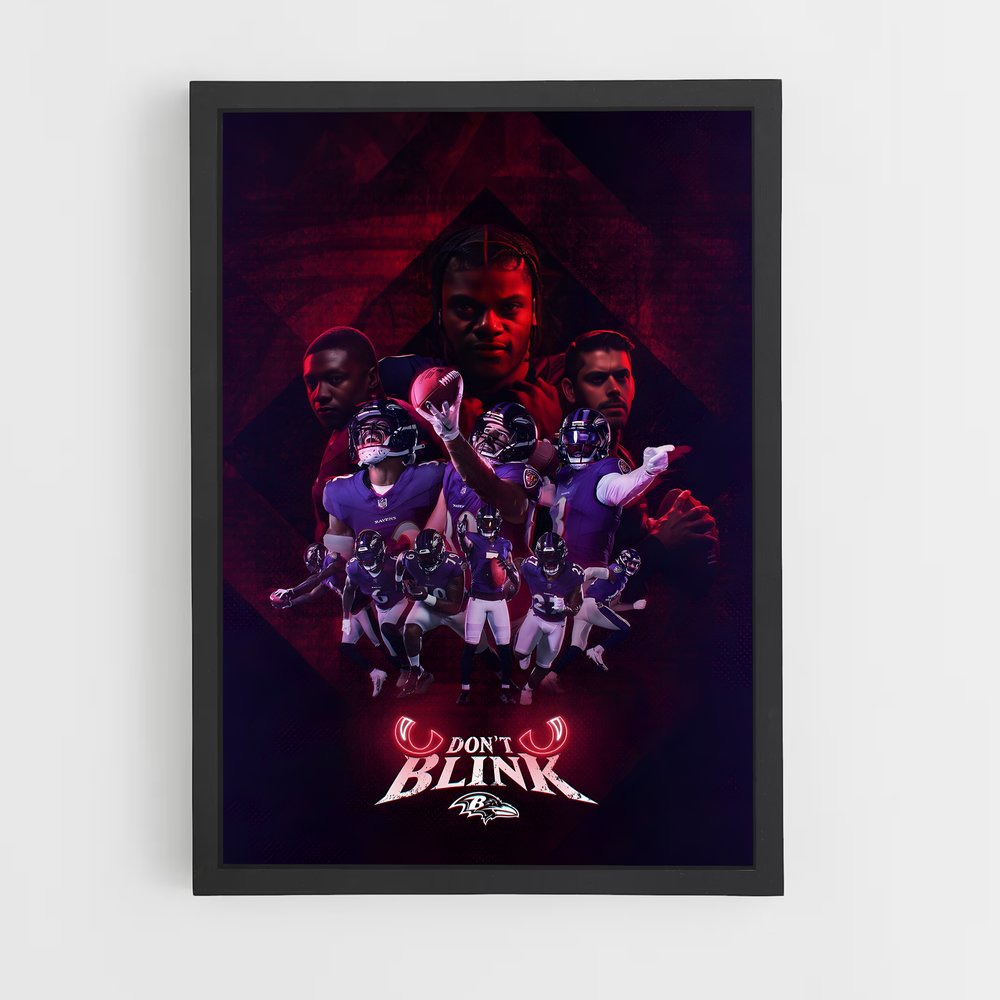 Poster Don't Blink – affiche Football US (vue 2)