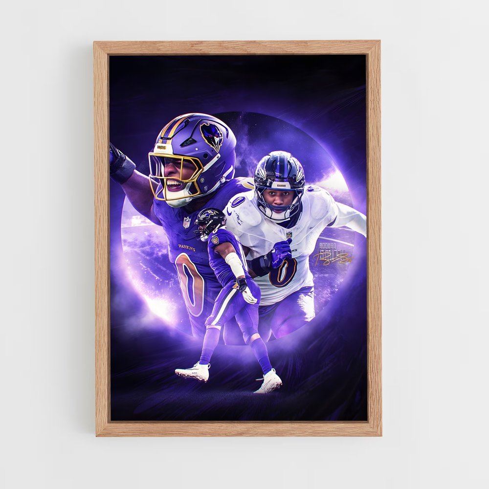 Poster Baltimore Ravens 0 – affiche Football US (vue 4)