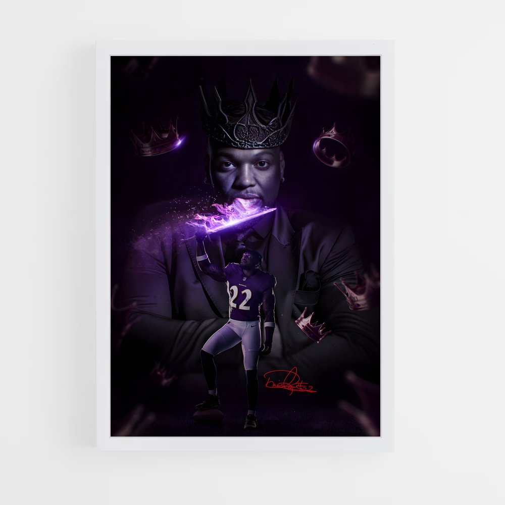 Poster Baltimore Ravens 22 – affiche Football US (vue 3)