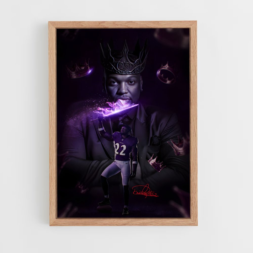 Poster Baltimore Ravens 22 – affiche Football US (vue 4)