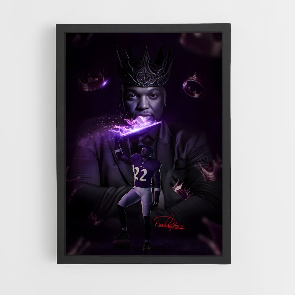 Poster Baltimore Ravens 22 – affiche Football US (vue 2)
