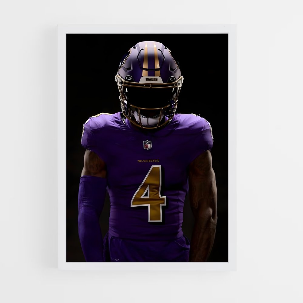 Poster Zay Flowers – affiche Football US (vue 3)