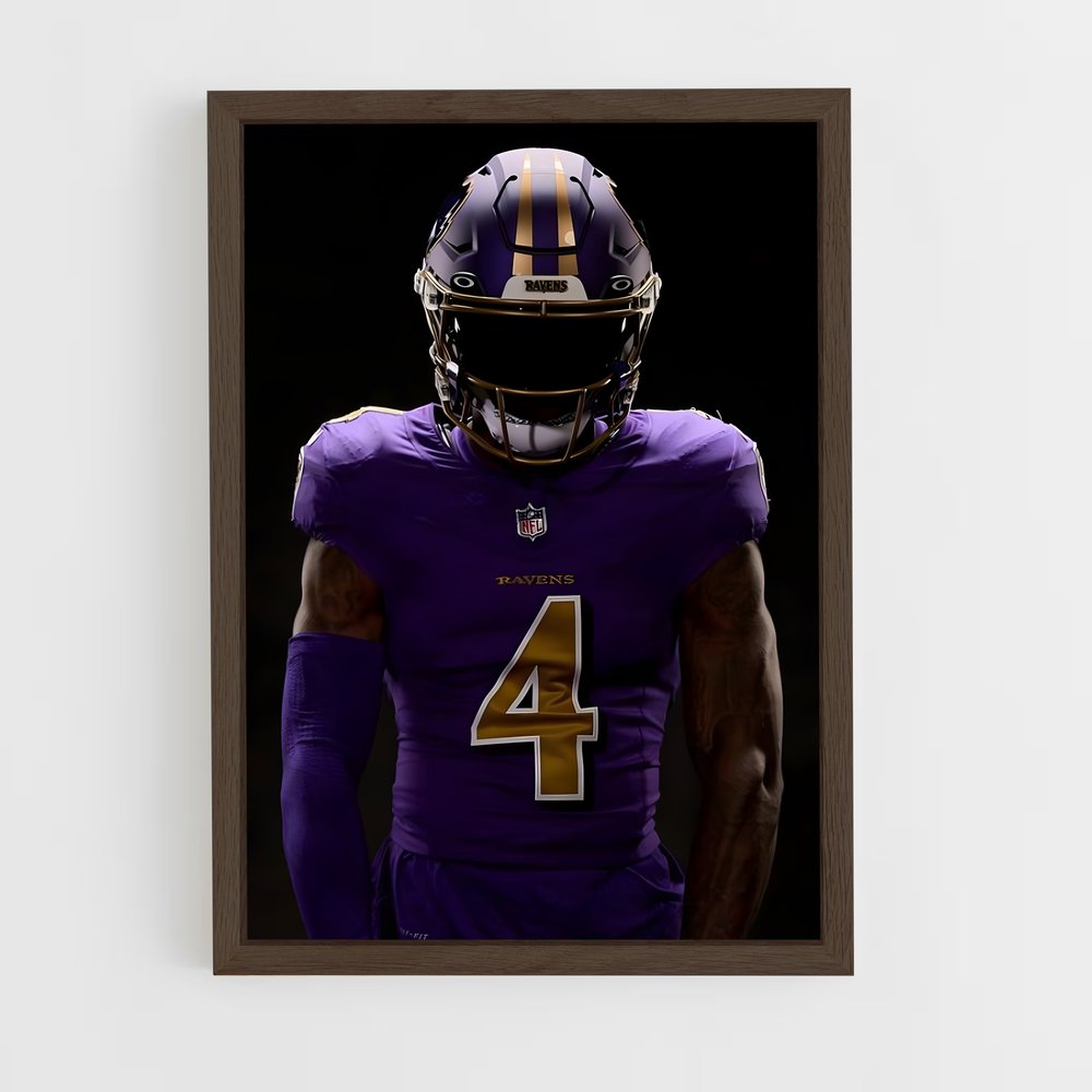 Poster Zay Flowers – affiche Football US (vue 5)
