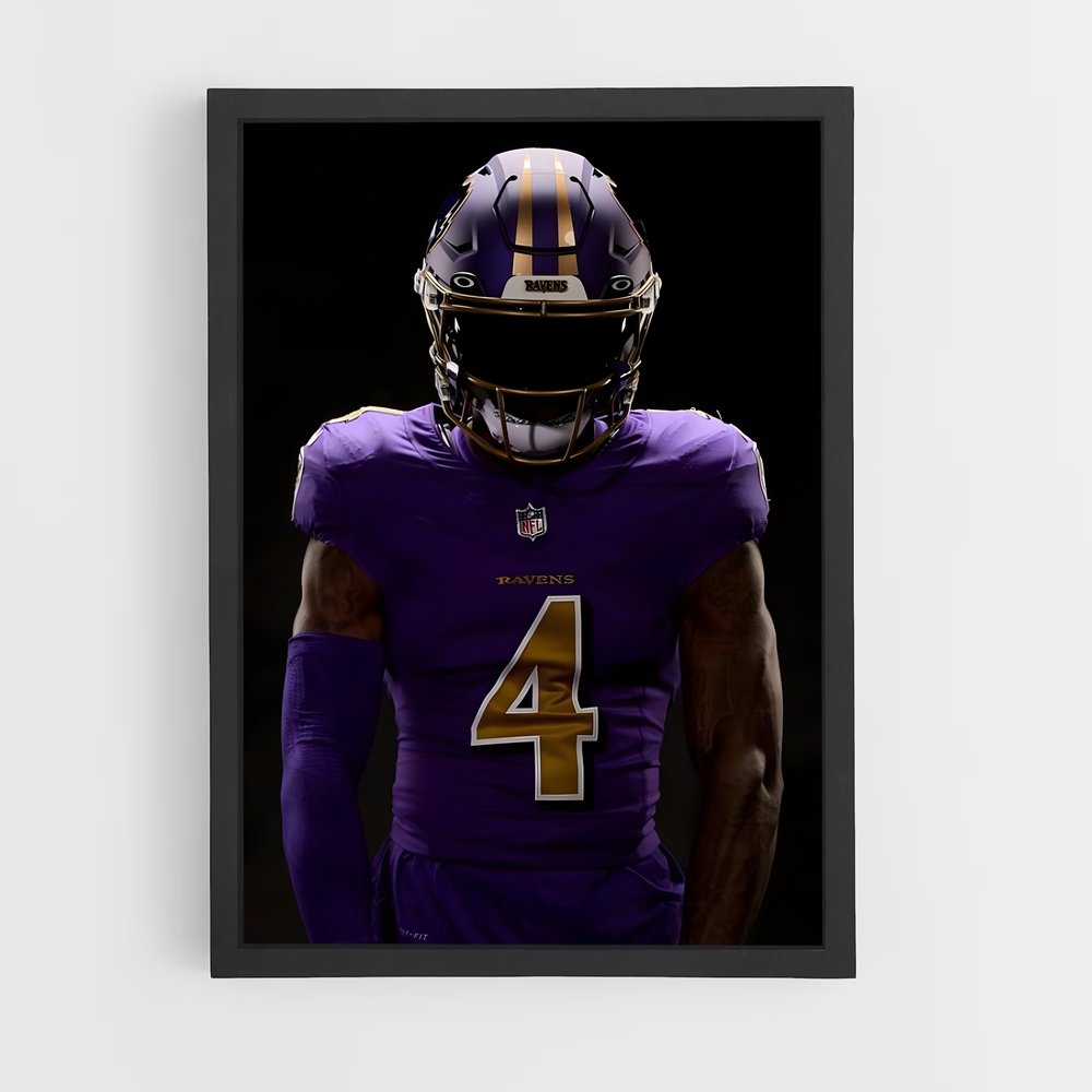 Poster Zay Flowers – affiche Football US (vue 2)