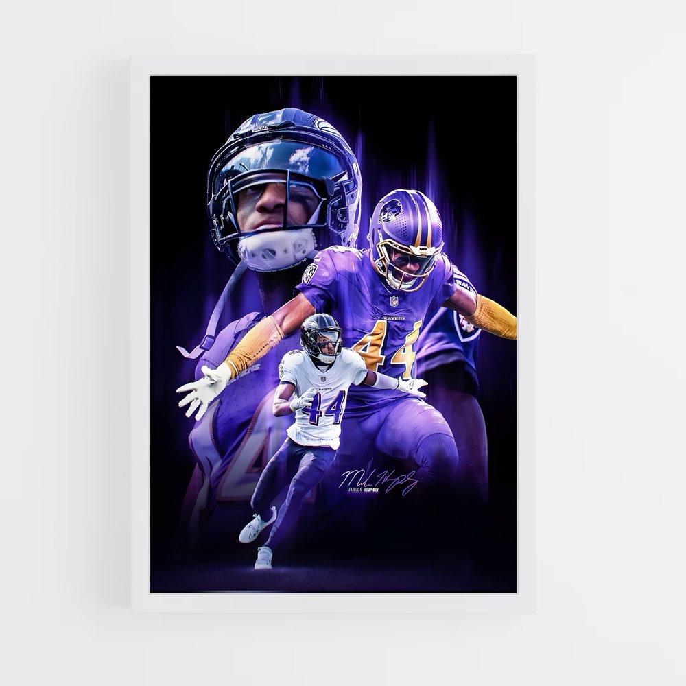 Poster Marlon Humphrey – affiche Football US (vue 3)