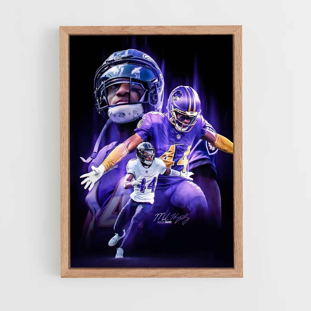 Poster Marlon Humphrey – affiche Football US (vue 4)