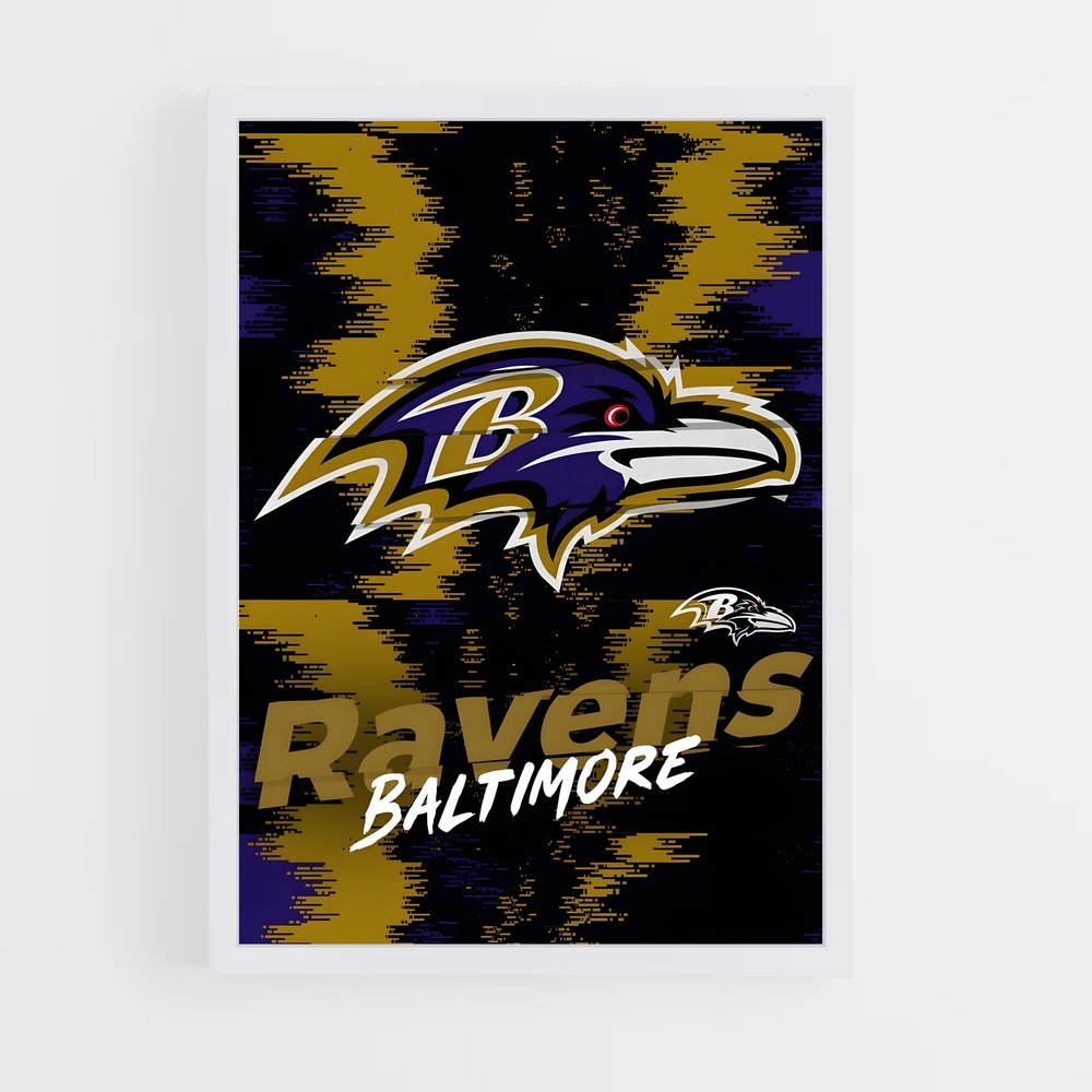 Affiche Baltimore Ravens – affiche Football US (vue 3)