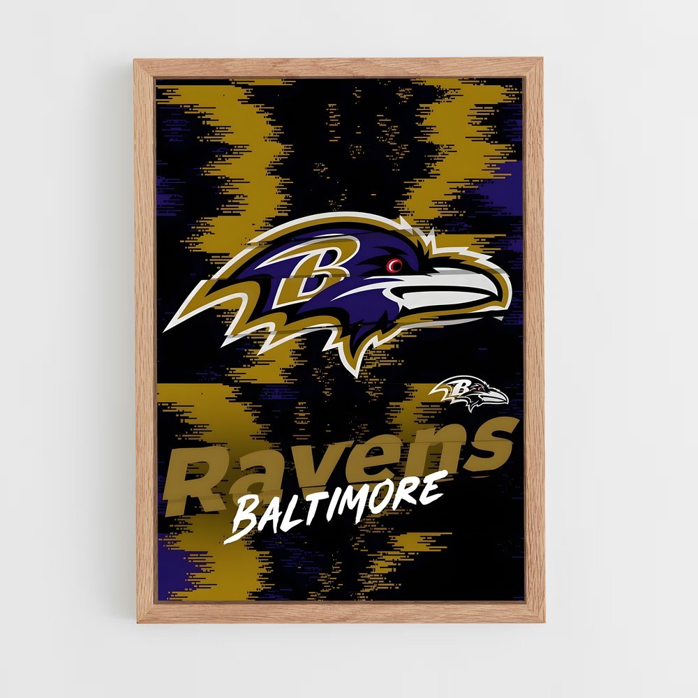 Affiche Baltimore Ravens – affiche Football US (vue 4)