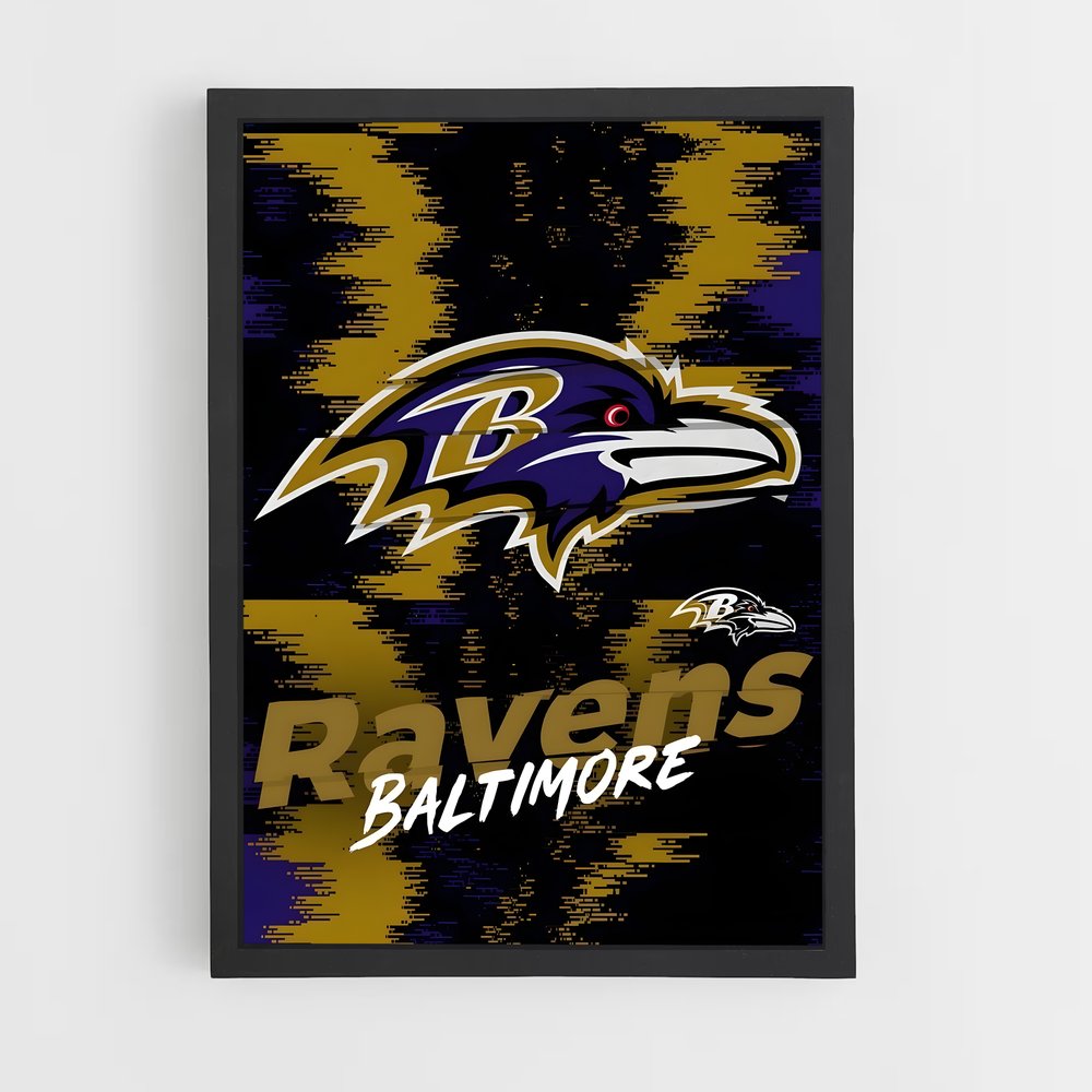 Affiche Baltimore Ravens – affiche Football US (vue 2)